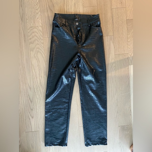 Leather Pattern Pants - Picture 2 of 2